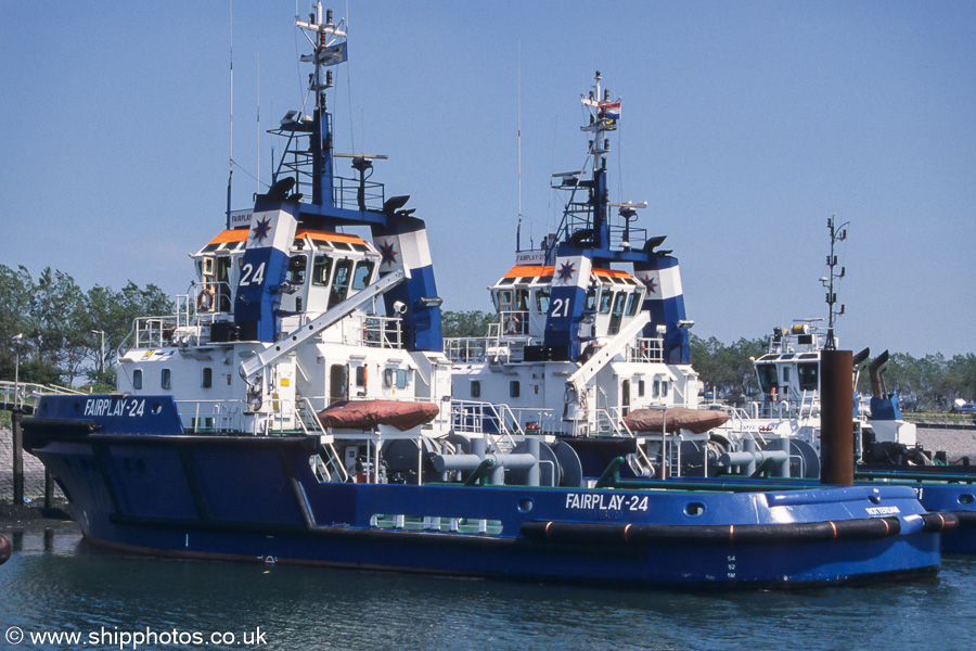 Photograph of the vessel  Fairplay-24 pictured in Scheurhaven, Europoort on 17th June 2002
