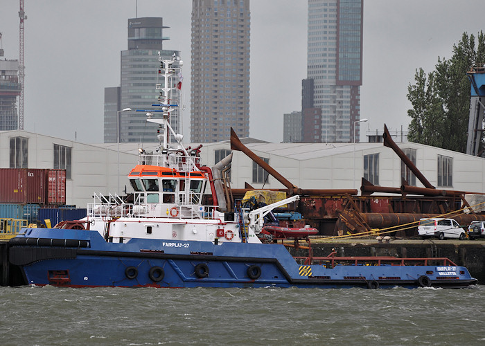 Photograph of the vessel  Fairplay 27 pictured in Waalhaven, Rotterdam on 24th June 2012