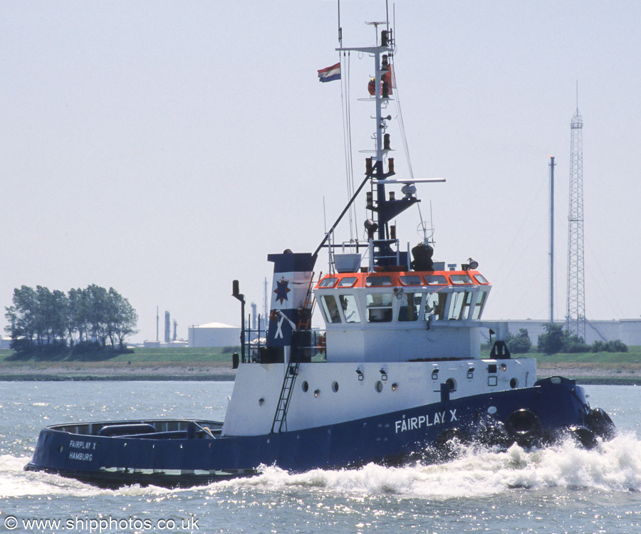 Photograph of the vessel  Fairplay X pictured on the Nieuwe Waterweg on 17th June 2002