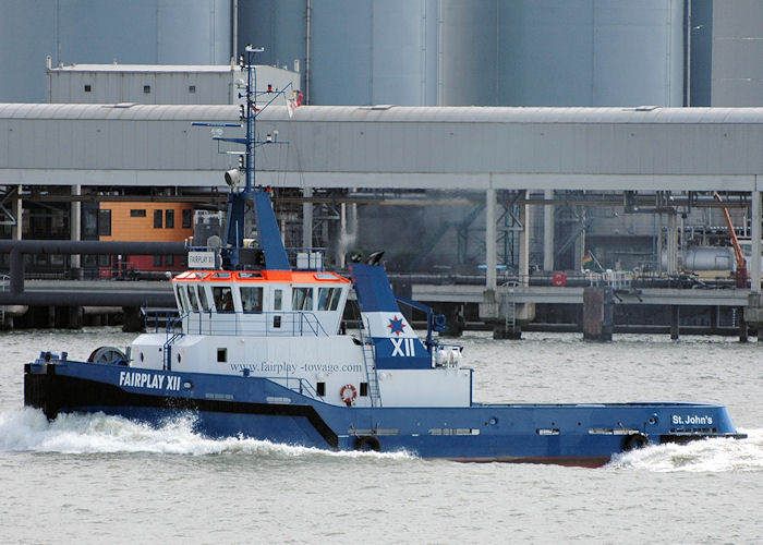 Photograph of the vessel  Fairplay XII pictured passing Vlaardingen on 19th June 2010