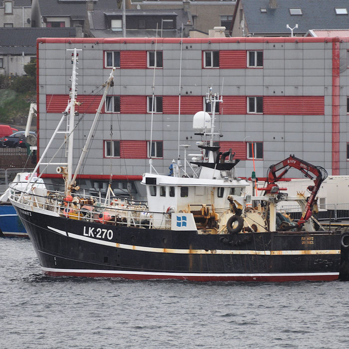 Photograph of the vessel fv Fairway II pictured at Lerwick on 12th May 2013