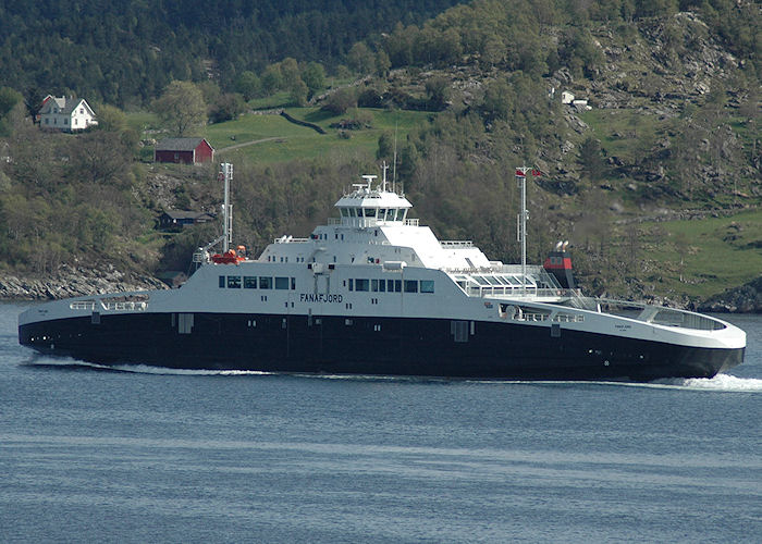 Photograph of the vessel  Fanafjord pictured near Bergen on 5th May 2008