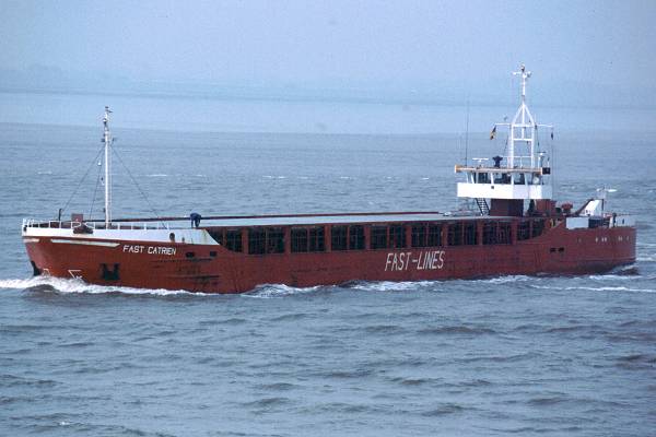 Photograph of the vessel  Fast Catrien pictured on the River Elbe on 27th May 2001