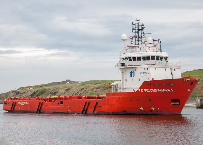 Photograph of the vessel  F.D. Incomparable pictured arriving at Aberdeen on 4th May 2014