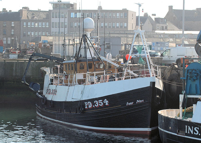 Photograph of the vessel fv Fear Not II pictured at Peterhead on 28th April 2011