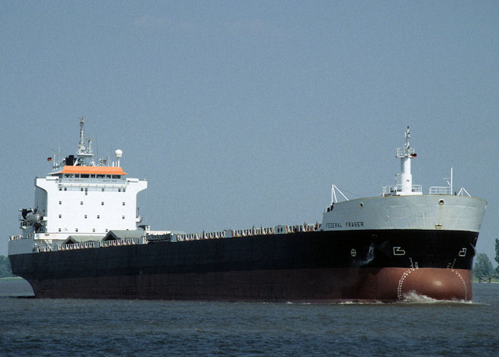 Photograph of the vessel  Federal Fraser pictured passing Brake on 6th June 1997