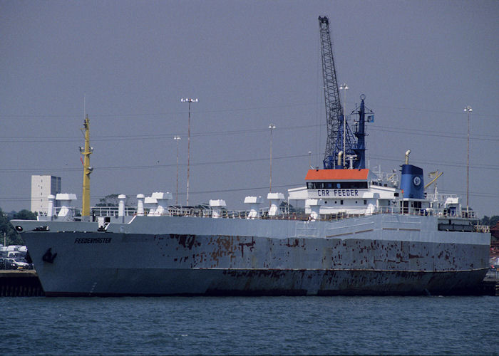 Photograph of the vessel  Feedermaster pictured at Southampton on 21st July 1996