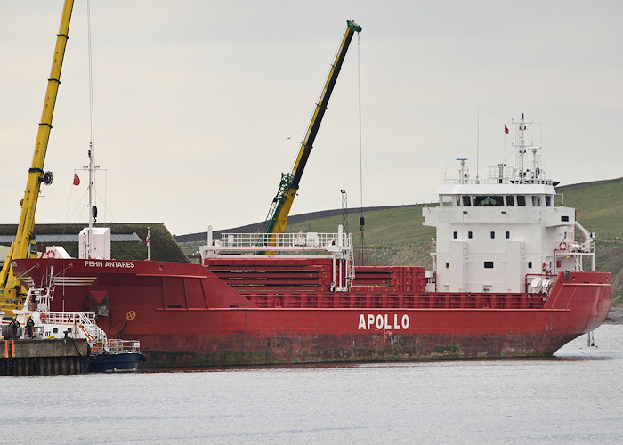 Photograph of the vessel  Fehn Antares pictured at Montrose on 18th April 2012