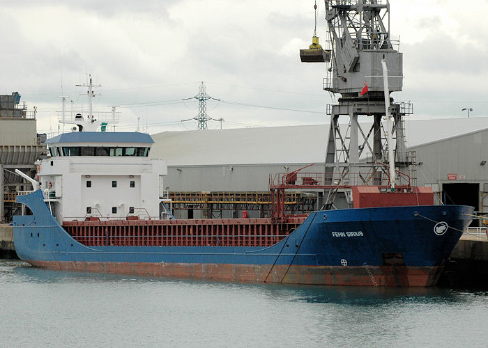 Photograph of the vessel  Fehn Sirius pictured at Southampton on 14th August 2010