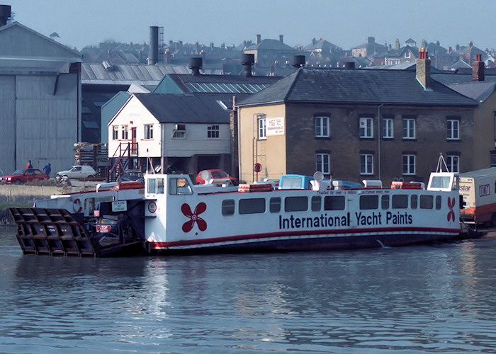 Photograph of the vessel  Ferry No. 5 pictured at Cowes on 22nd February 1988