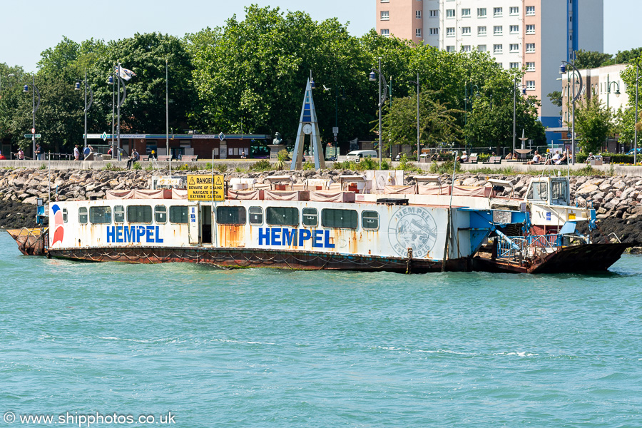 Photograph of the vessel  Ferry No. 5 pictured laid up at Gosport on 7th July 2023