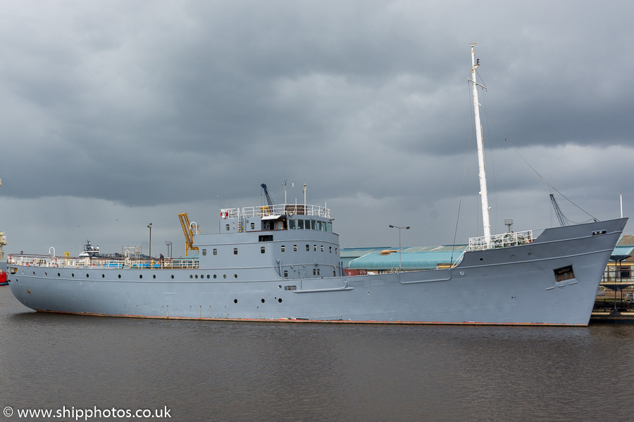 Photograph of the vessel  Fingal pictured at Leith on 14th April 2017