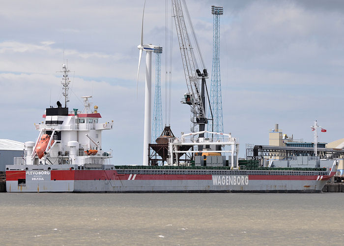 Photograph of the vessel  Flevoborg pictured at Liverpool on 22nd June 2013