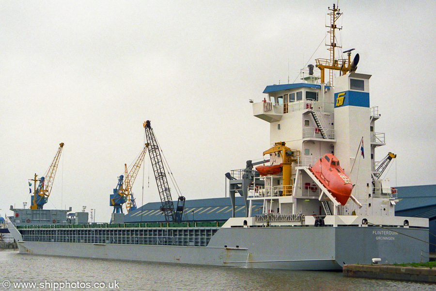 Photograph of the vessel  Flinterduin pictured in Alexandra Dock, Hull on 11th August 2002