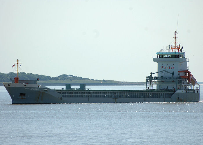 Photograph of the vessel  Flintereems pictured arriving at King George Dock, Hull on 22nd June 2010