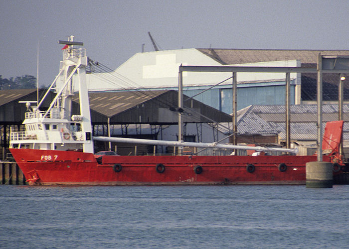 Photograph of the vessel  Fob 7 pictured at Southampton on 19th May 1990