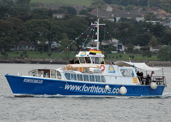 Photograph of the vessel  Forth Belle pictured in the Firth of Forth on 26th September 2010