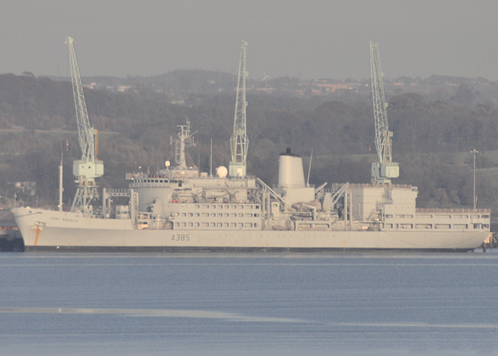 Photograph of the vessel RFA Fort Rosalie pictured at Crombie on 5th November 2011