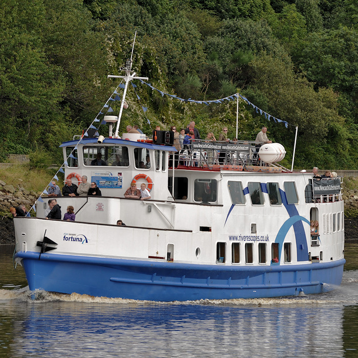 Photograph of the vessel  Fortuna pictured on the River Tyne on 26th August 2012