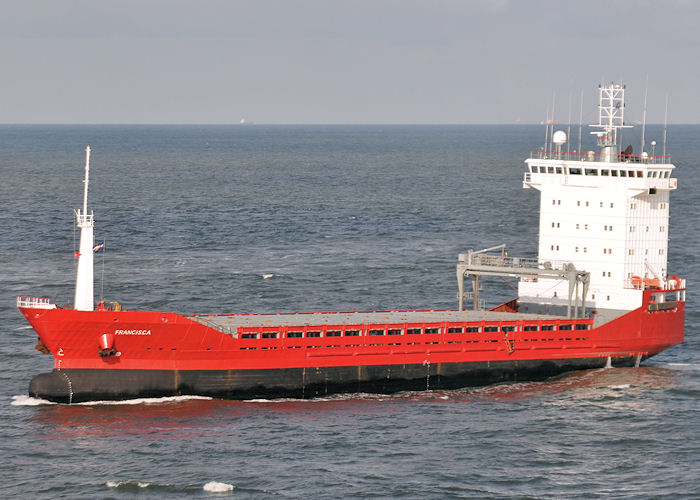 Photograph of the vessel  Francisca pictured approaching Europoort on 24th June 2011