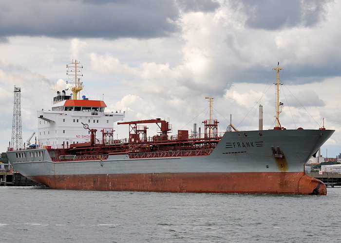 Photograph of the vessel  Frank pictured departing Fawley on 20th July 2012