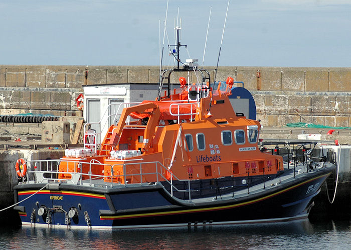 Photograph of the vessel RNLB Fraser Flyer pictured at Buckie on 28th April 2011