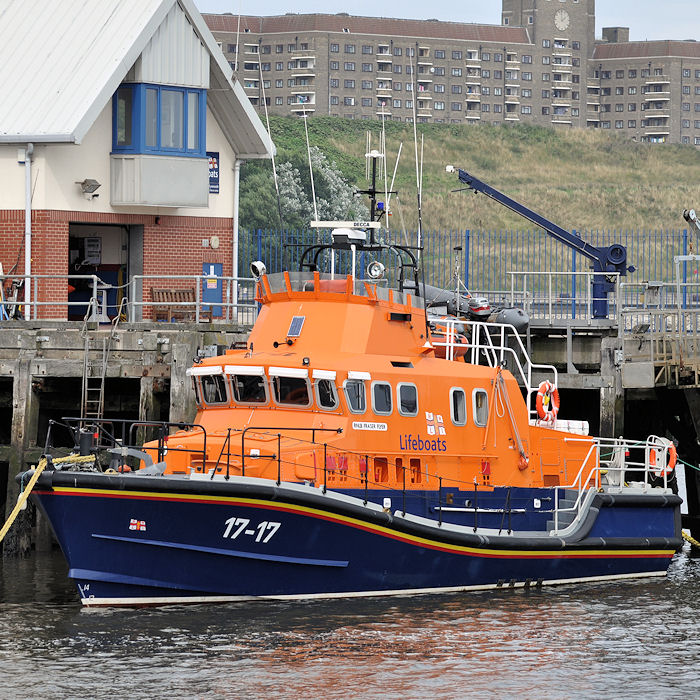 Photograph of the vessel RNLB Fraser Flyer pictured at North Shields on 23rd August 2013