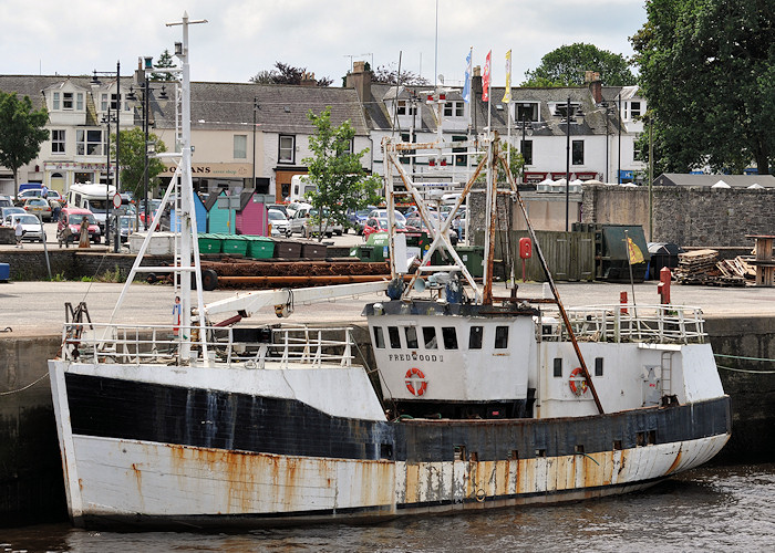 Photograph of the vessel  Fredwood II pictured at Kirkcudbright on 7th July 2012