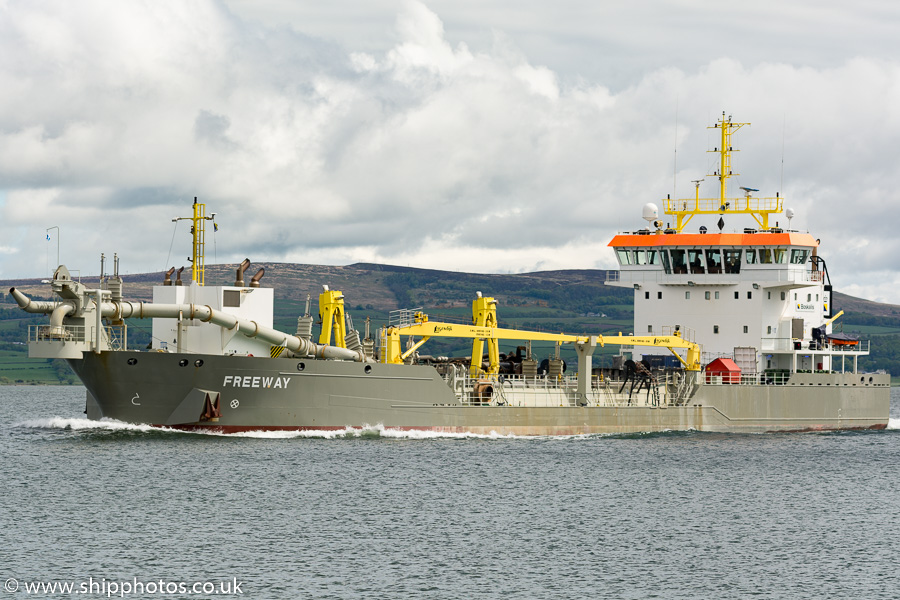 Photograph of the vessel  Freeway pictured passing Greenock on 21st May 2016