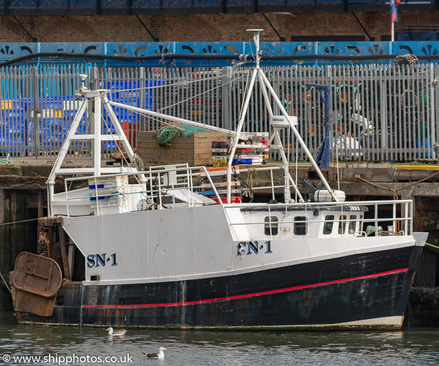 Photograph of the vessel fv Frem W pictured at the Fish Quay, North Shields on 11th August 2018