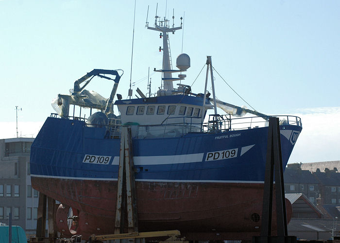 Photograph of the vessel fv Fruitful Bough pictured at Peterhead on 28th April 2011