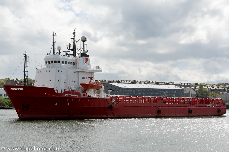 Photograph of the vessel  FS Taurus pictured departing Aberdeen on 17th May 2015
