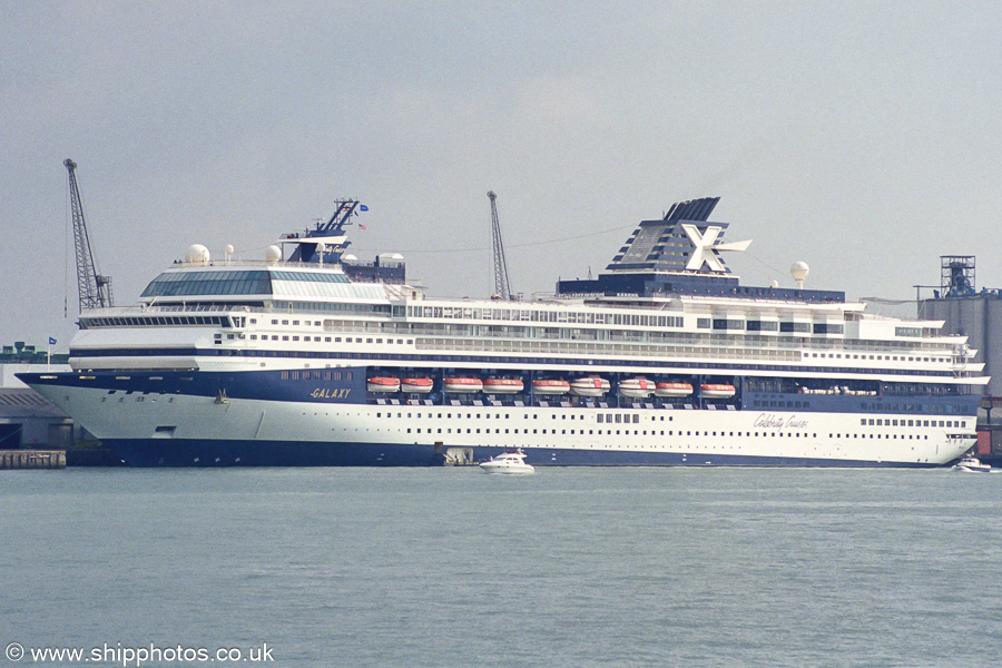Photograph of the vessel  Galaxy  pictured at Southampton on 22nd September 2001