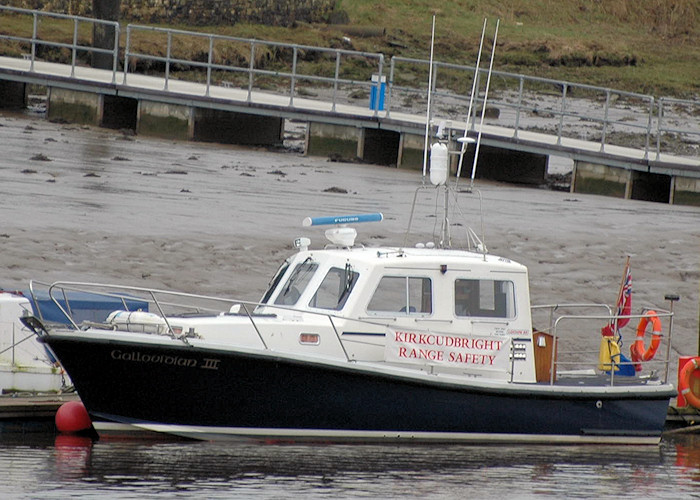 Photograph of the vessel  Gallovidian III pictured at Kirkcudbright on 27th August 2011