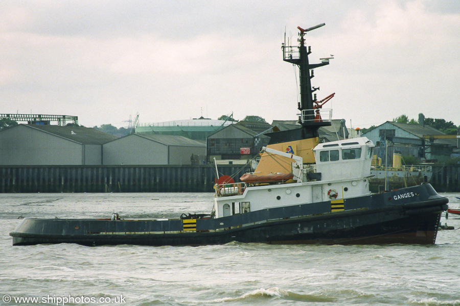 Photograph of the vessel  Ganges pictured at Gravesend on 16th August 2003