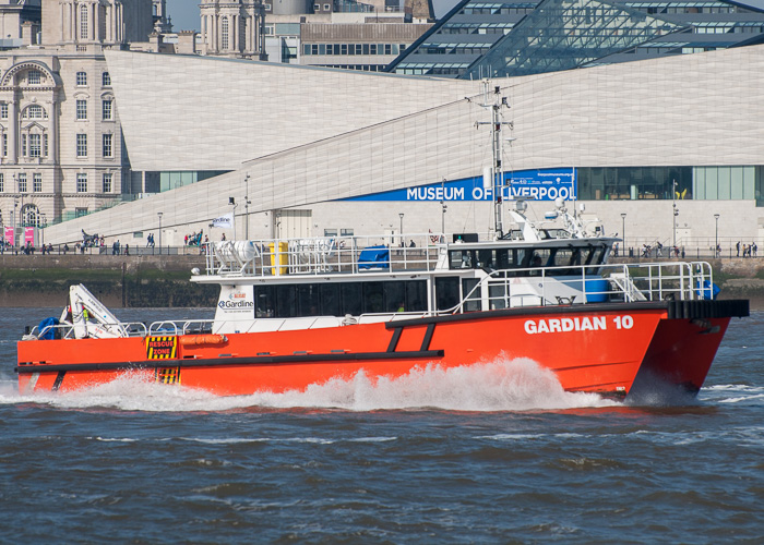 Photograph of the vessel  Gardian 10 pictured passing Wallasey on 31st May 2014