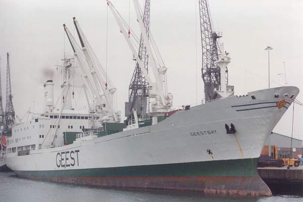 Photograph of the vessel  Geestbay pictured in Southampton on 10th June 1993