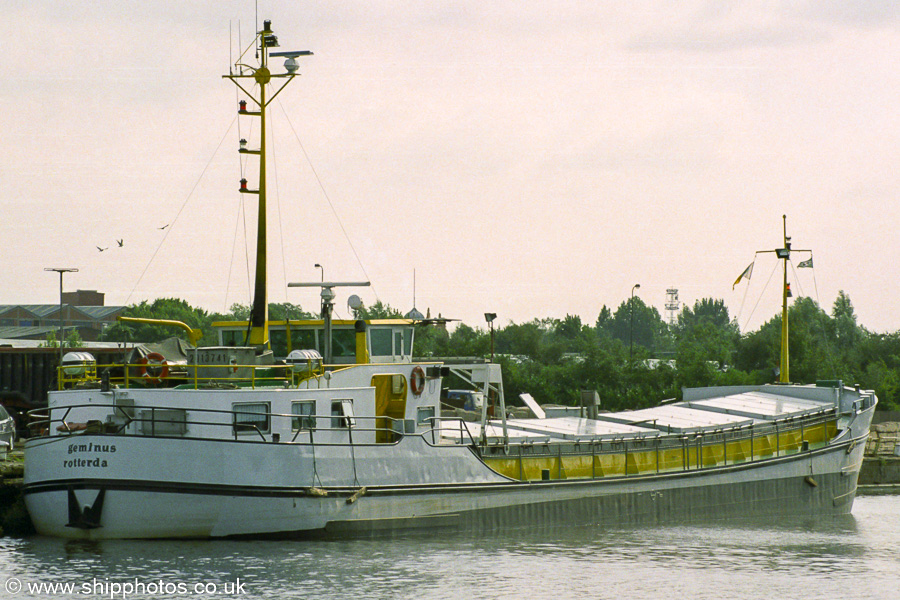 Photograph of the vessel  Geminus pictured in Salford Docks on 2nd August 2003