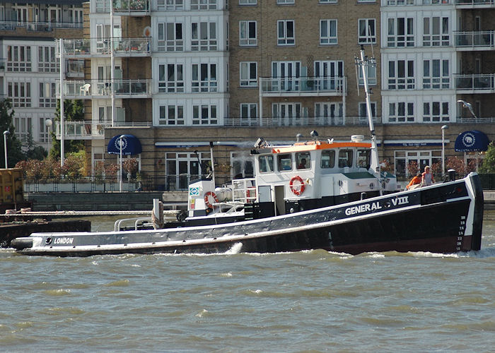 Photograph of the vessel  General VIII pictured in London on 11th June 2009