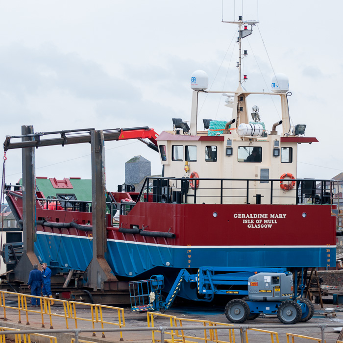 Photograph of the vessel  Geraldine Mary pictured at Macduff on 5th May 2014
