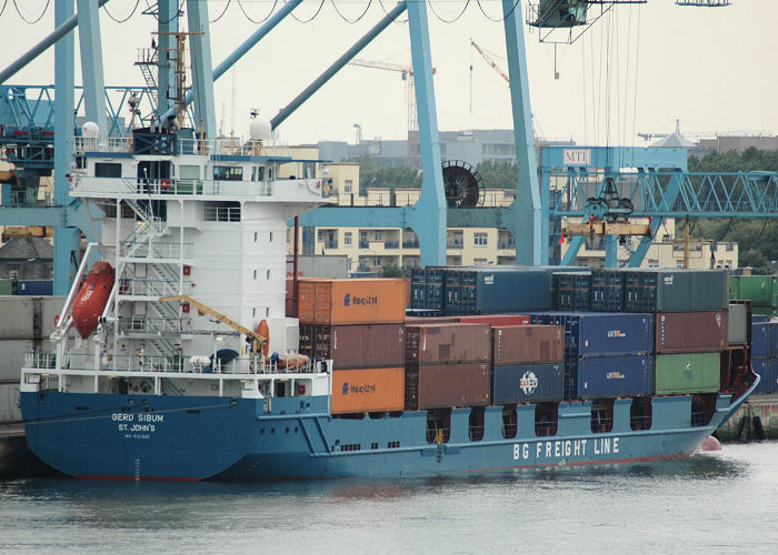 Photograph of the vessel  Gerd Sibum pictured in Dublin on 16th June 2006