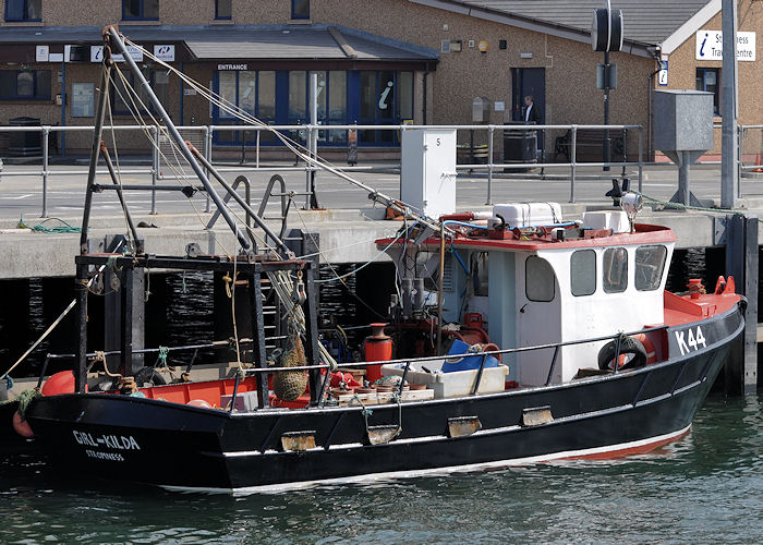 Photograph of the vessel fv Girl Kilda pictured at Stromness on 8th May 2013