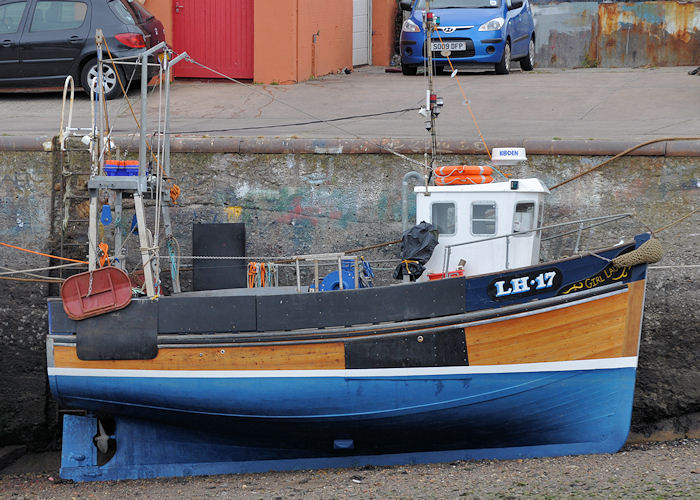Photograph of the vessel fv Girl Lauren pictured at Port Seton on 17th September 2013