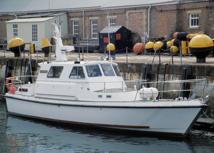 Photograph of the vessel HMSML Gleaner pictured in Portsmouth Naval Base on 27th August 1990