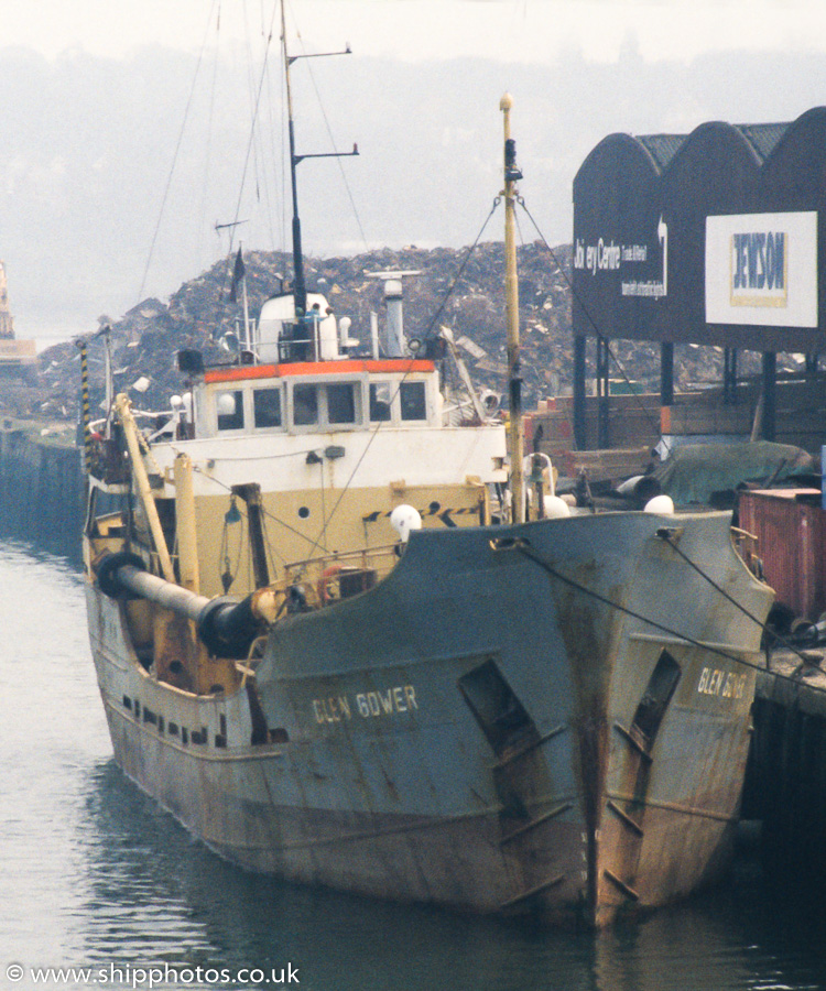 Photograph of the vessel  Glen Gower pictured at Southampton on 1st April 1989