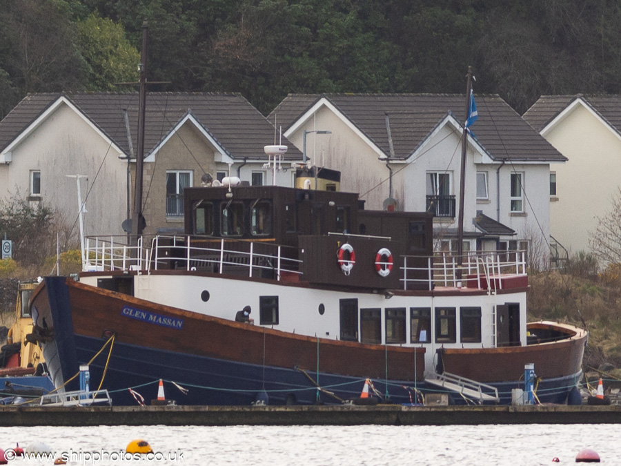 Photograph of the vessel  Glen Massan pictured at Sandbank on 24th March 2023