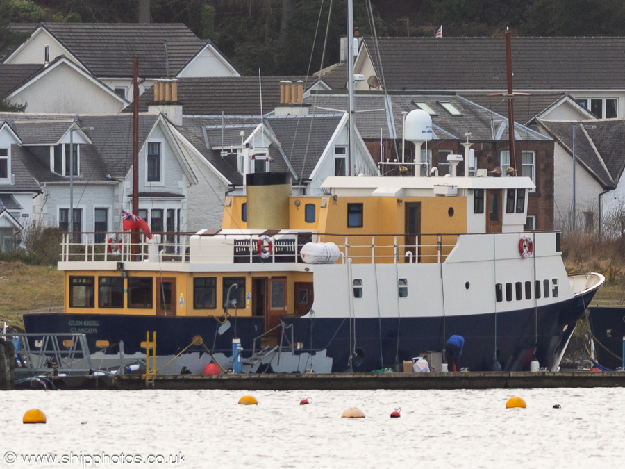 Photograph of the vessel  Glen Shiel pictured at Sandbank on 24th March 2023
