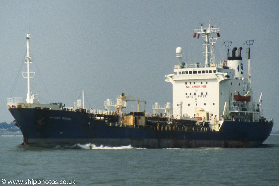 Photograph of the vessel  Golden Queen pictured on the River Thames on 17th June 1989