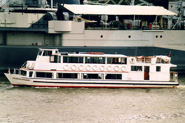 Photograph of the vessel  Golden Salamander pictured in London on 13th June 2000