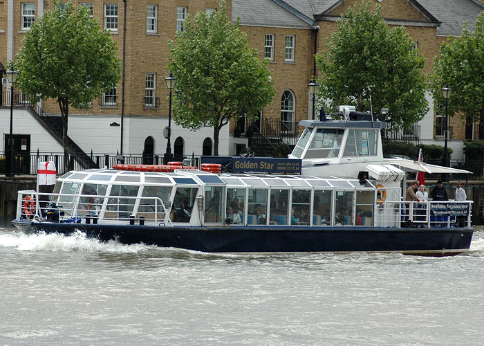 Photograph of the vessel  Golden Star pictured in London on 18th May 2008